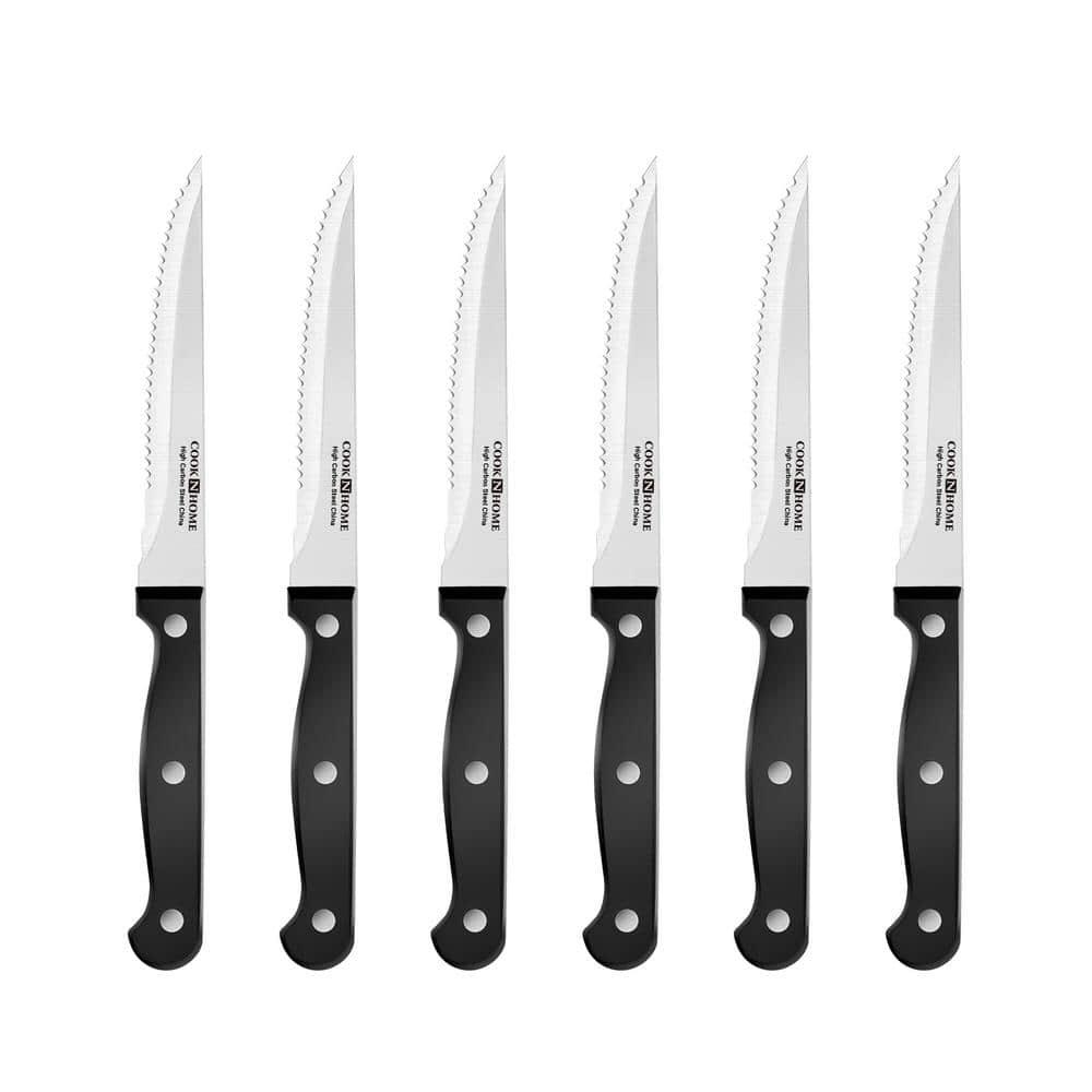 Cook N Home Cook N Home Kitchen Knife Set with Bamboo Storage Block 15-Piece