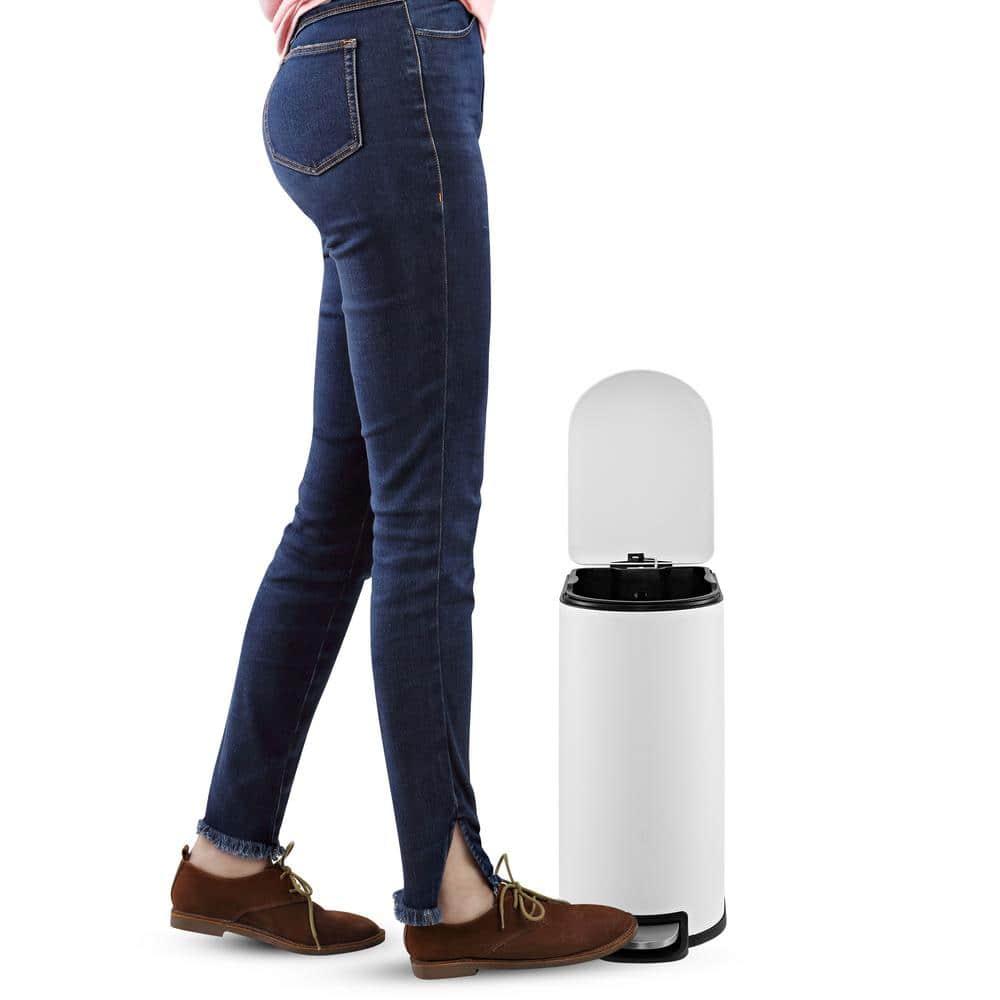 happimess Roland Steel Step On Trash Can & Reviews | Wayfair