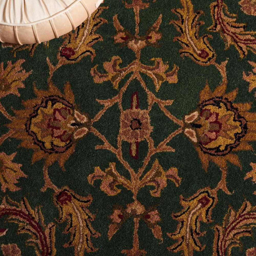 Heritage HG628 Hand Tufted Runner Rug - Dark Green/Gold - 2'3"x10' - Safavieh.
