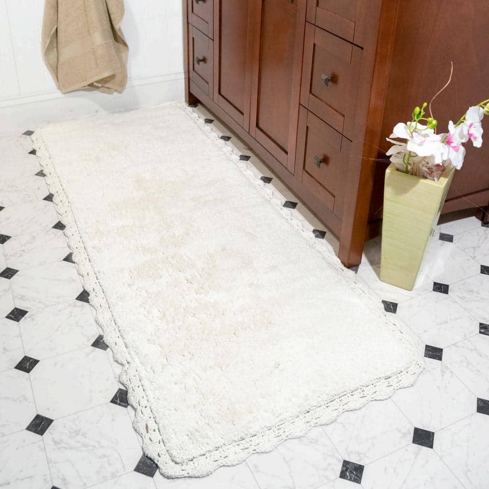 Crochet Bath Rug Runner Ivory (22"X60") - Chesapeake Merch Inc.