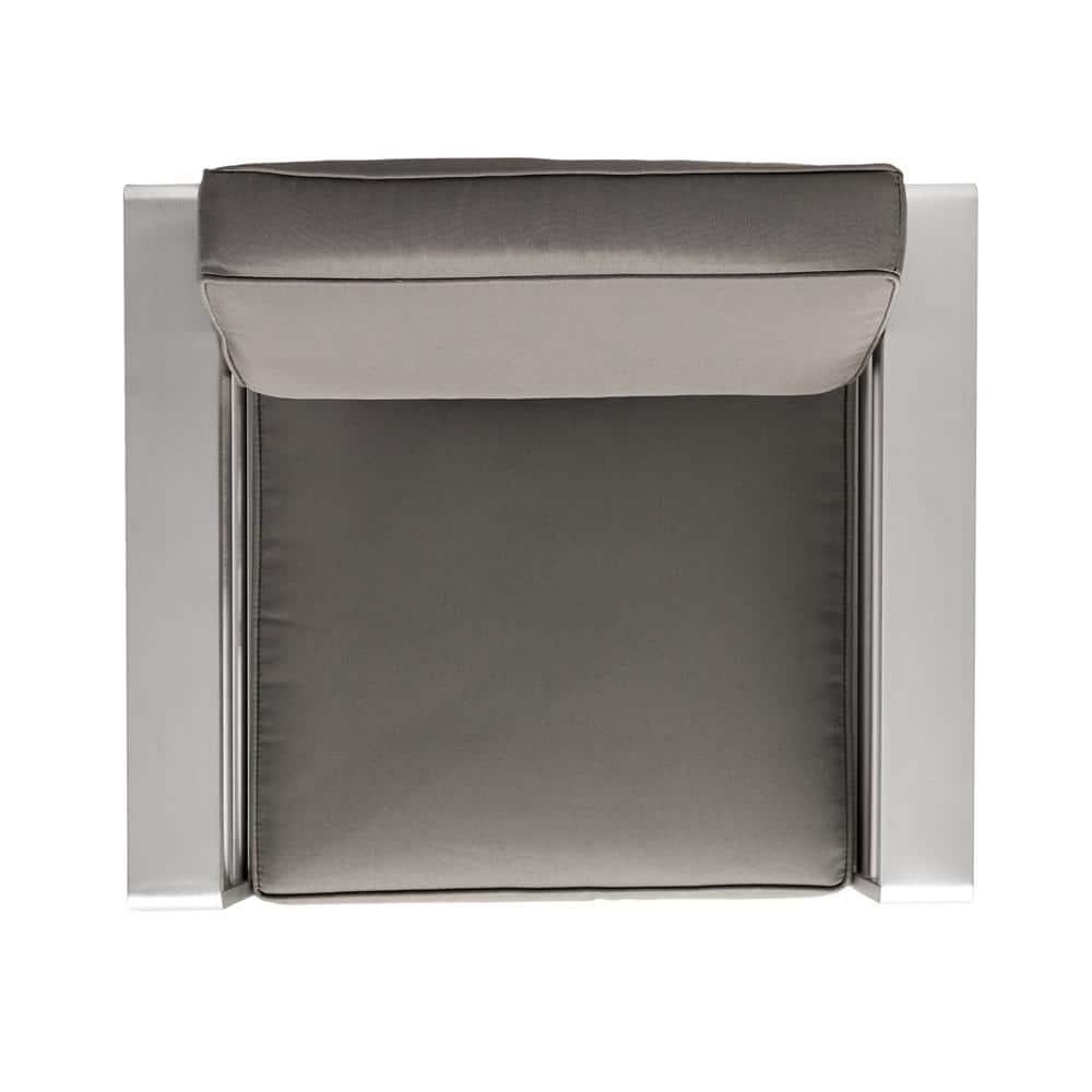 Noble House Cape 6-Seater Aluminum Estate Collection with 7-Piece Set in Gray