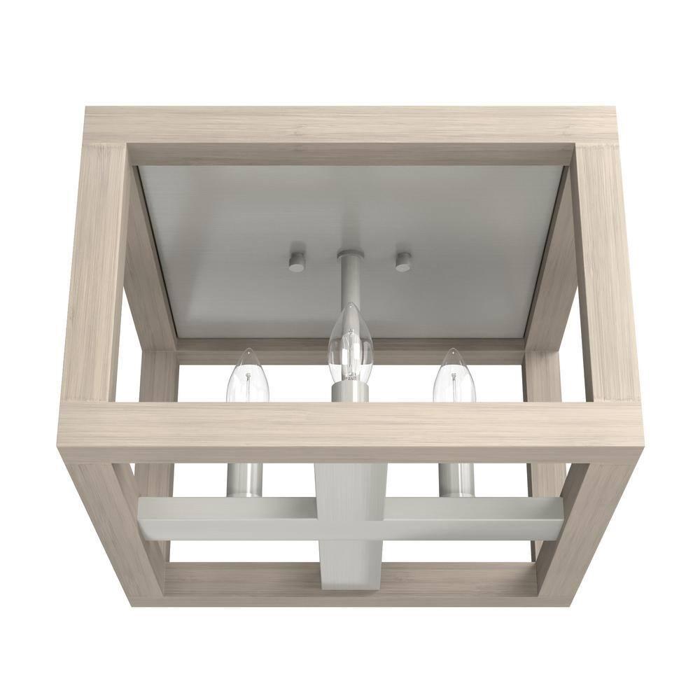 Squire Manor 4 - Light 12'' Lantern Square / Rectangle Flush Mount