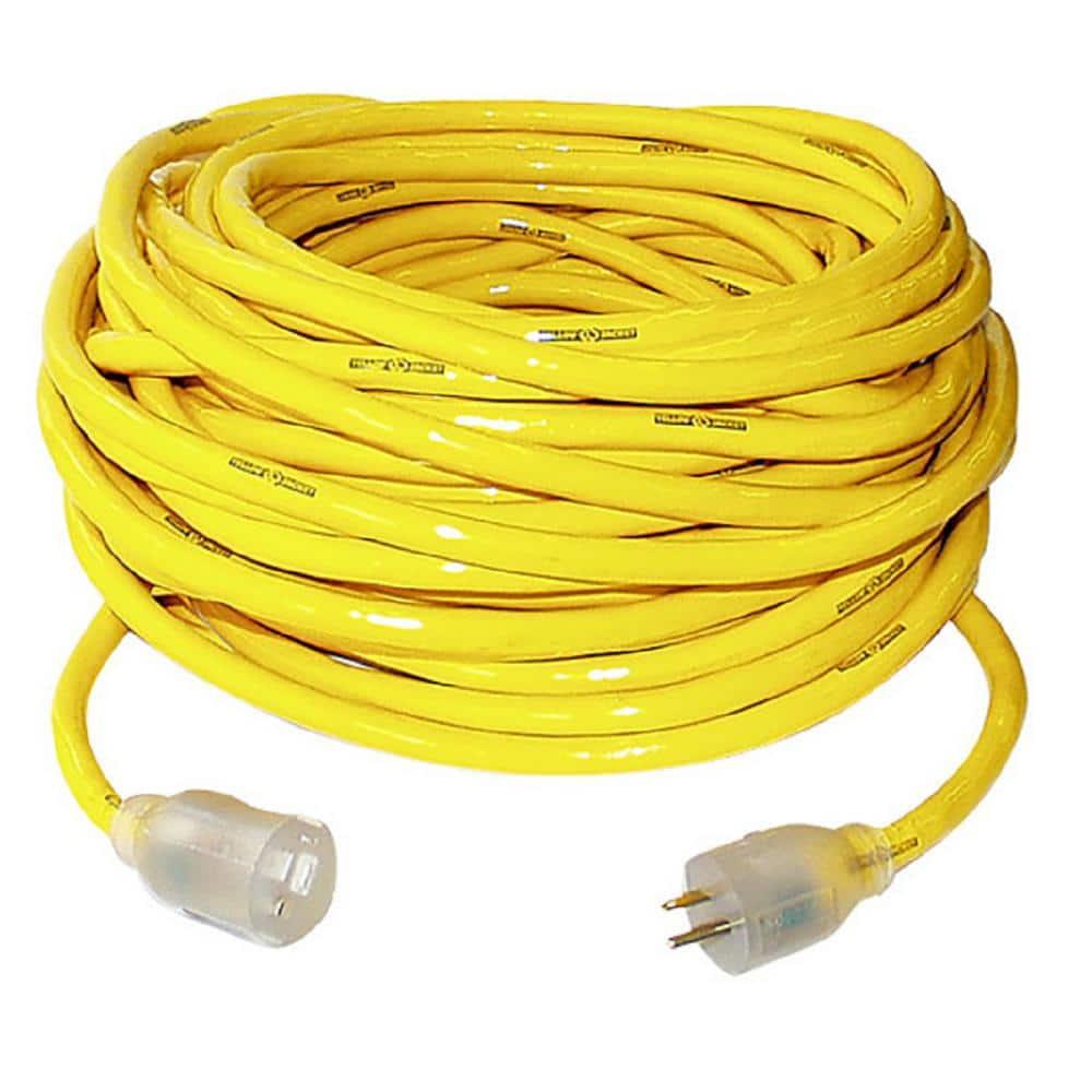 Yellow Jacket Outdoor 50 ft. L Yellow Extension Cord 10/3 SJTW