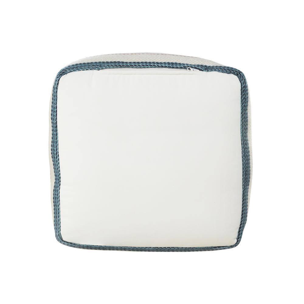 Dakota Fields Argueta Outdoor Performance Striped Pouf Ottoman