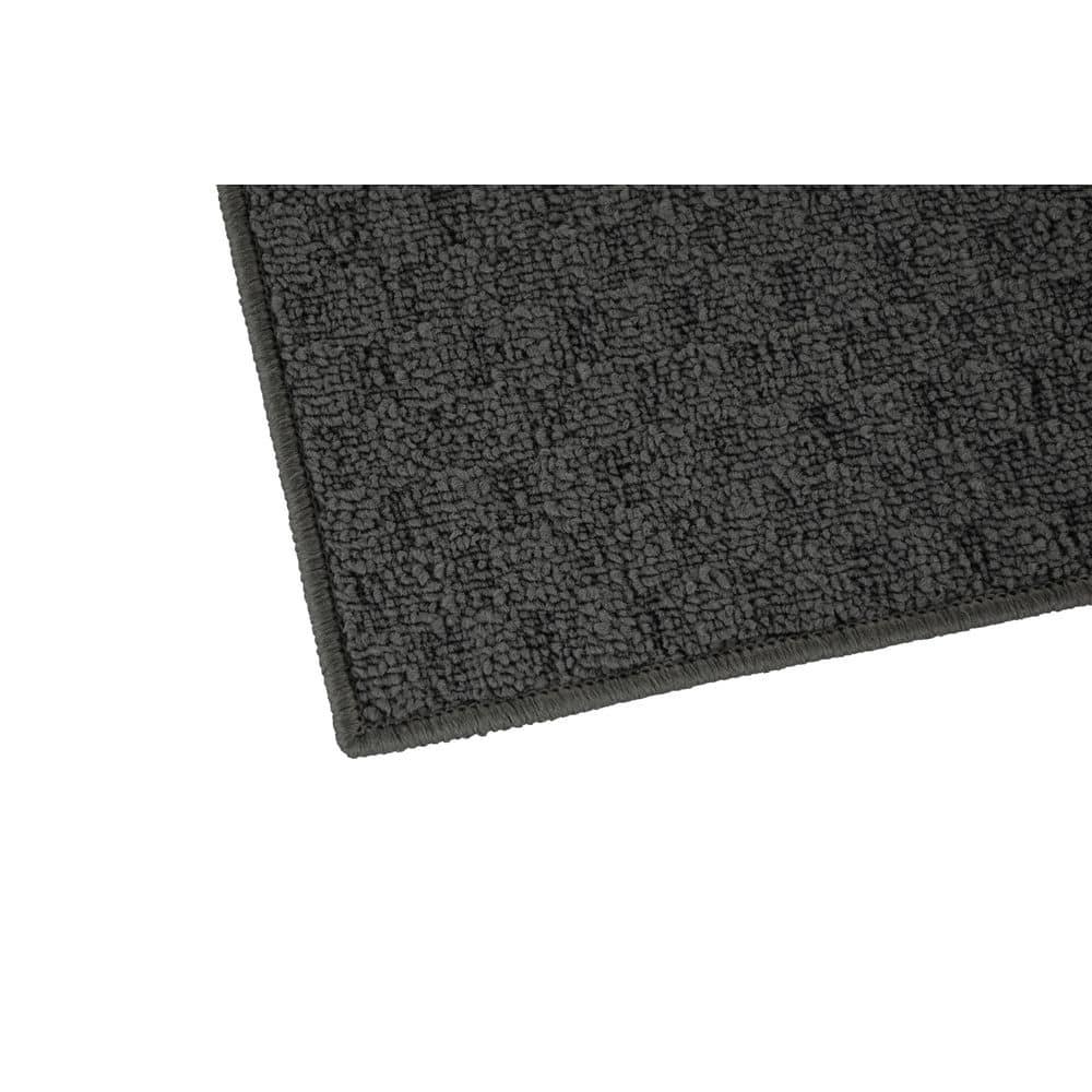 Garland Rug Town Square Polypropylene Cinder Gray Indoor Runner Rug, 3' x 8'
