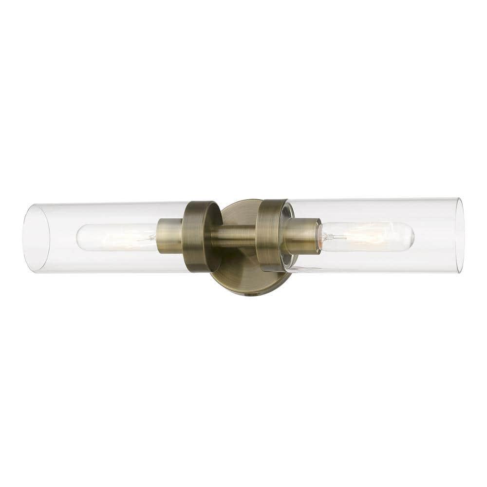 Livex Lighting Ludlow 2 - Light Vanity in  Antique Brass