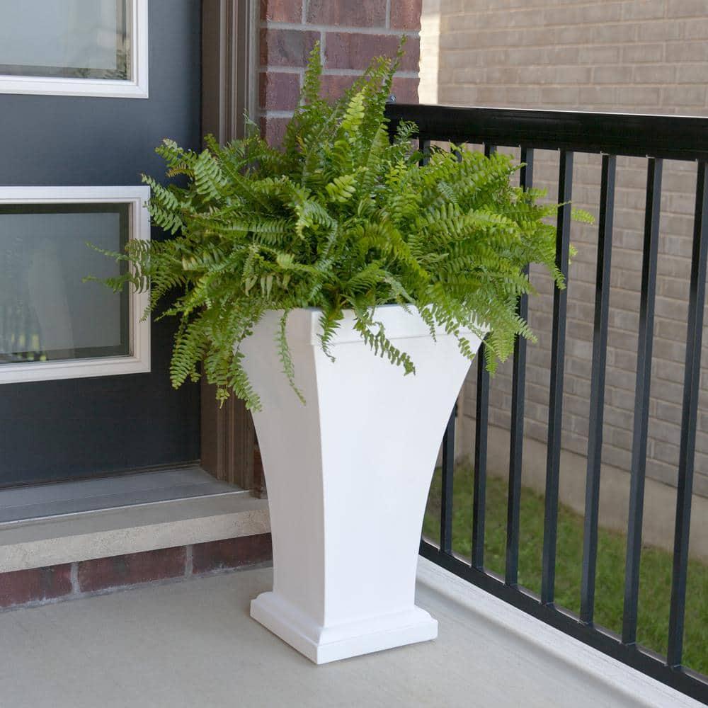 Mayne Inc. Bordeaux 28" Tall Resin Planter with Water Reservoir