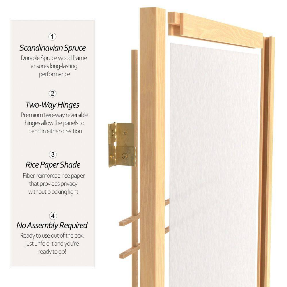 Red Lantern SSCDBLX-4_Panel-Natural Room Divider