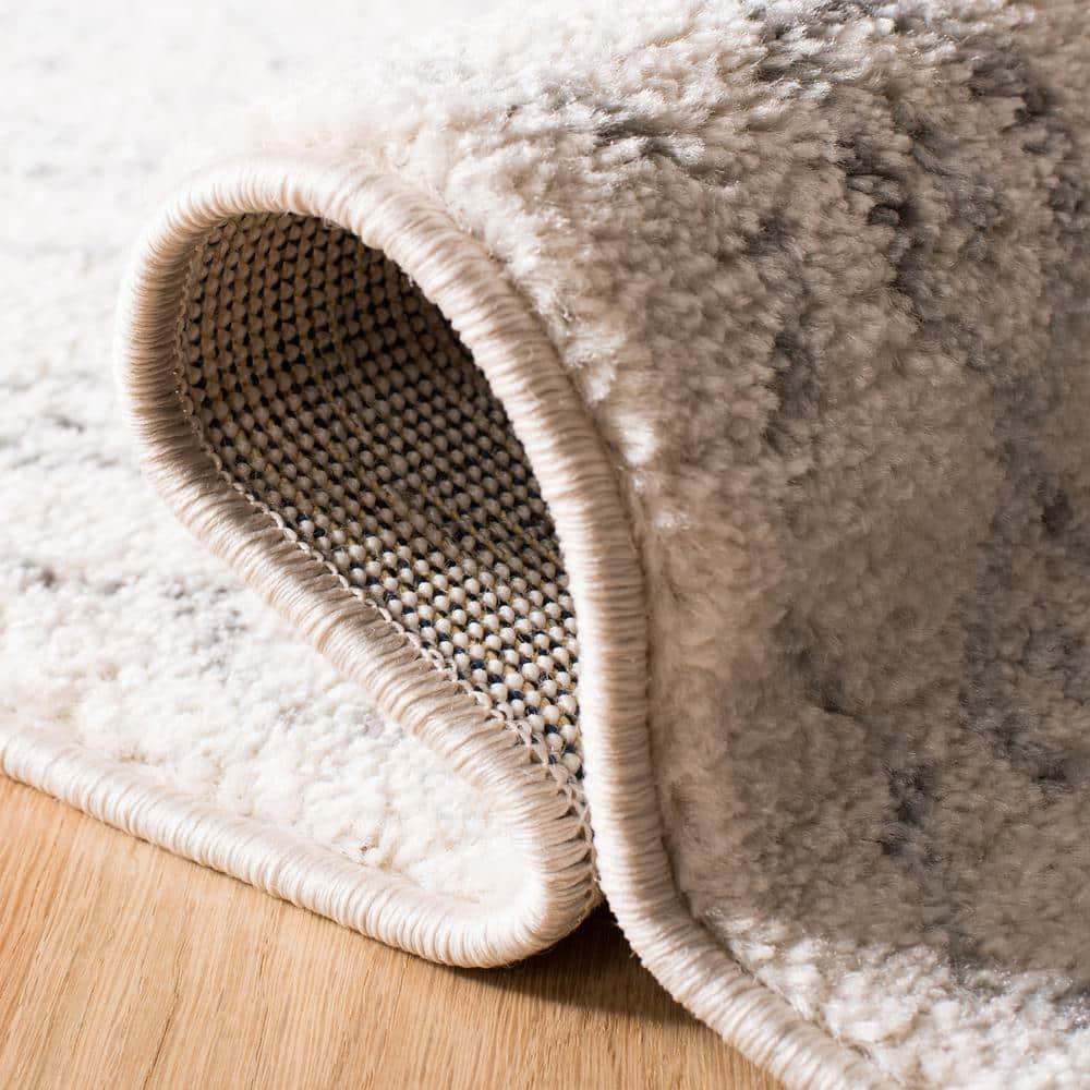 SAFAVIEH Tulum Ronald Distressed Runner Rug, Ivory/Grey, 2' x 11'