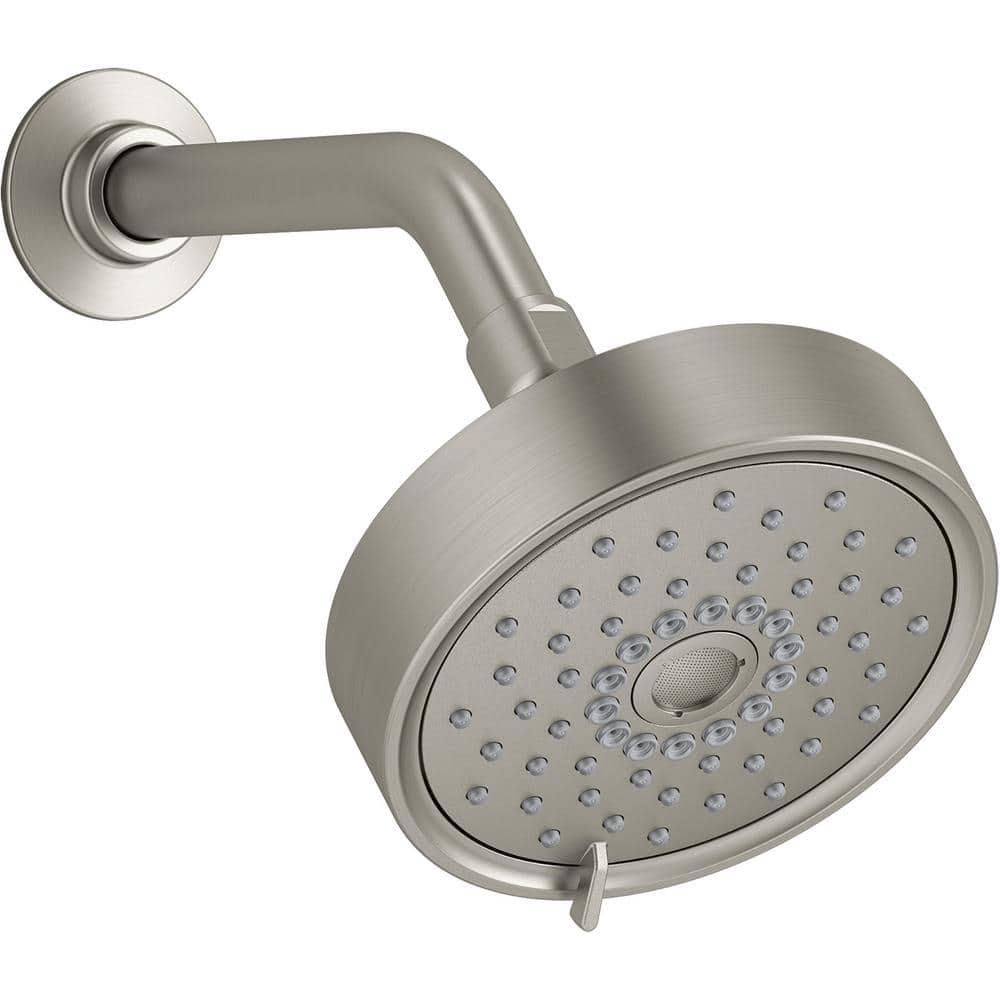 Kohler Purist 2.5 Gpm Multifunction Wall Mount Showerhead, Three Spray Settings, 5.5" High Pressure Spray Head