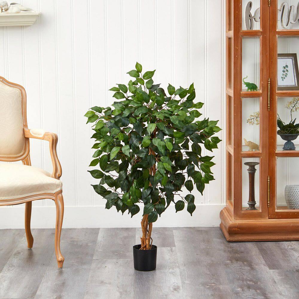 Nearly Natural 3' Ficus Artificial Tree