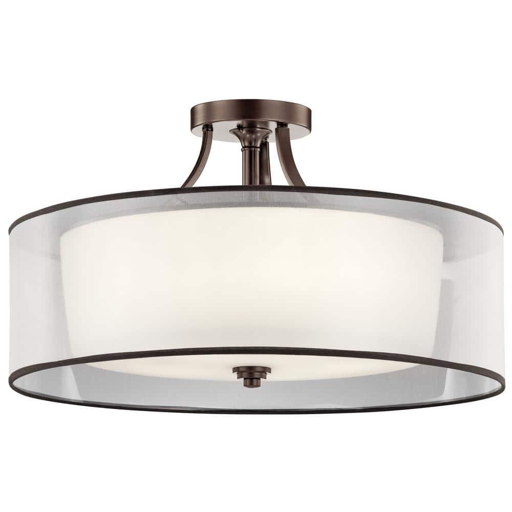 Kichler Lighting Lacey 5 - Light Semi-Flush Mount in  Mission Bronze