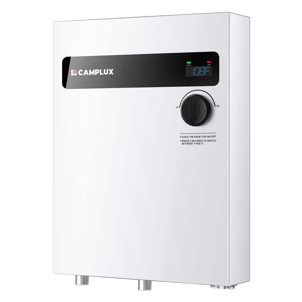 CAMPLUX 18KW 240V Electric Tankless Water Heater , Instant Hot Water Heater