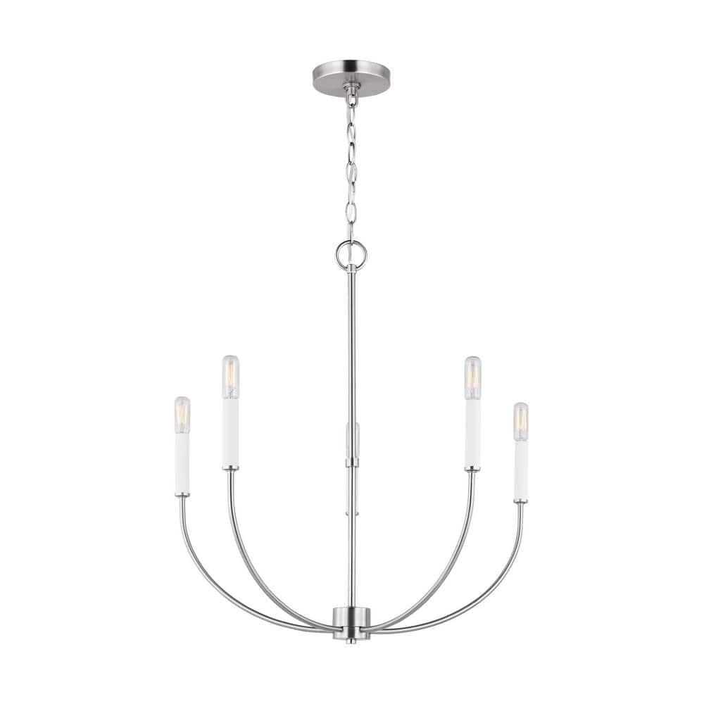 Greenwich 5-Light Brushed Nickel Candle Chandelier