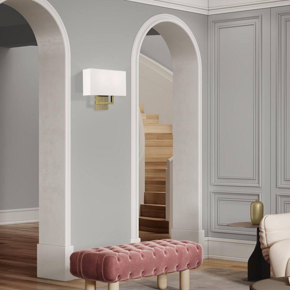 Livex Lighting Pierson 2 - Light Wall Light in  Antique Brass