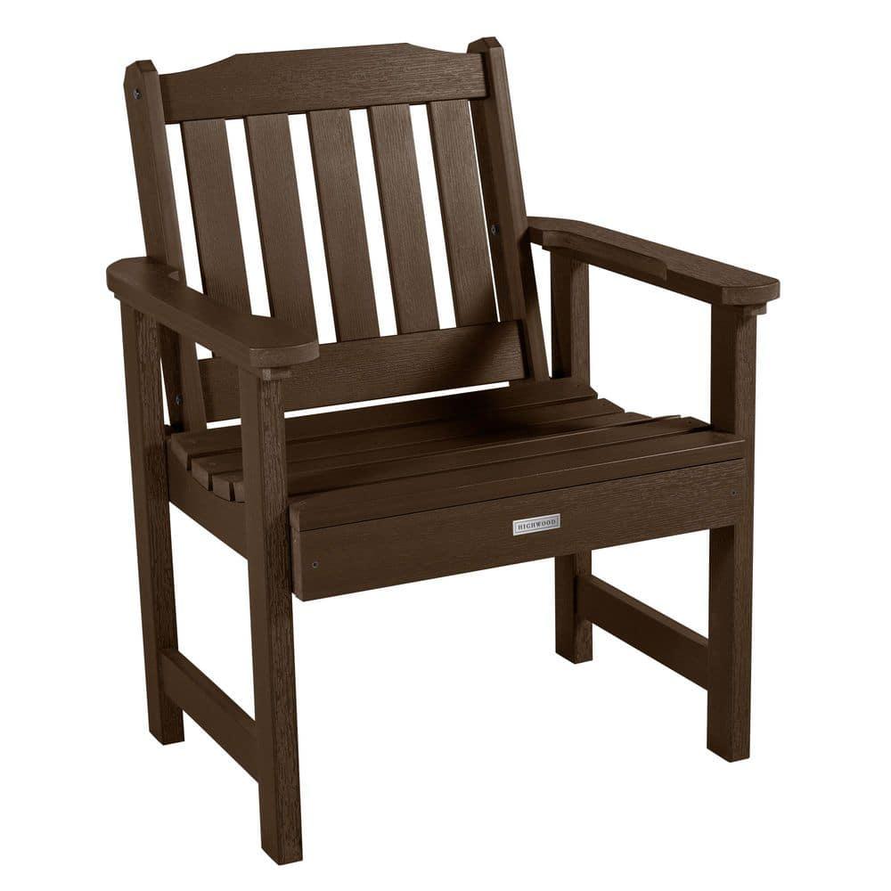 Lehigh Garden Patio Chair Weathered Acorn - highwood: Durable Outdoor Seating, Fade-Resistant
