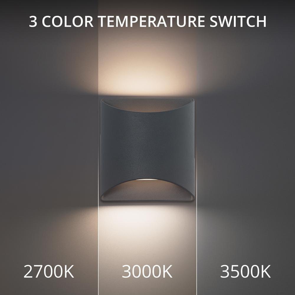 Duet 5.5" LED Wall Sconce With Built-in Color Temperature Adjustability (2700K-3000K-3500K)