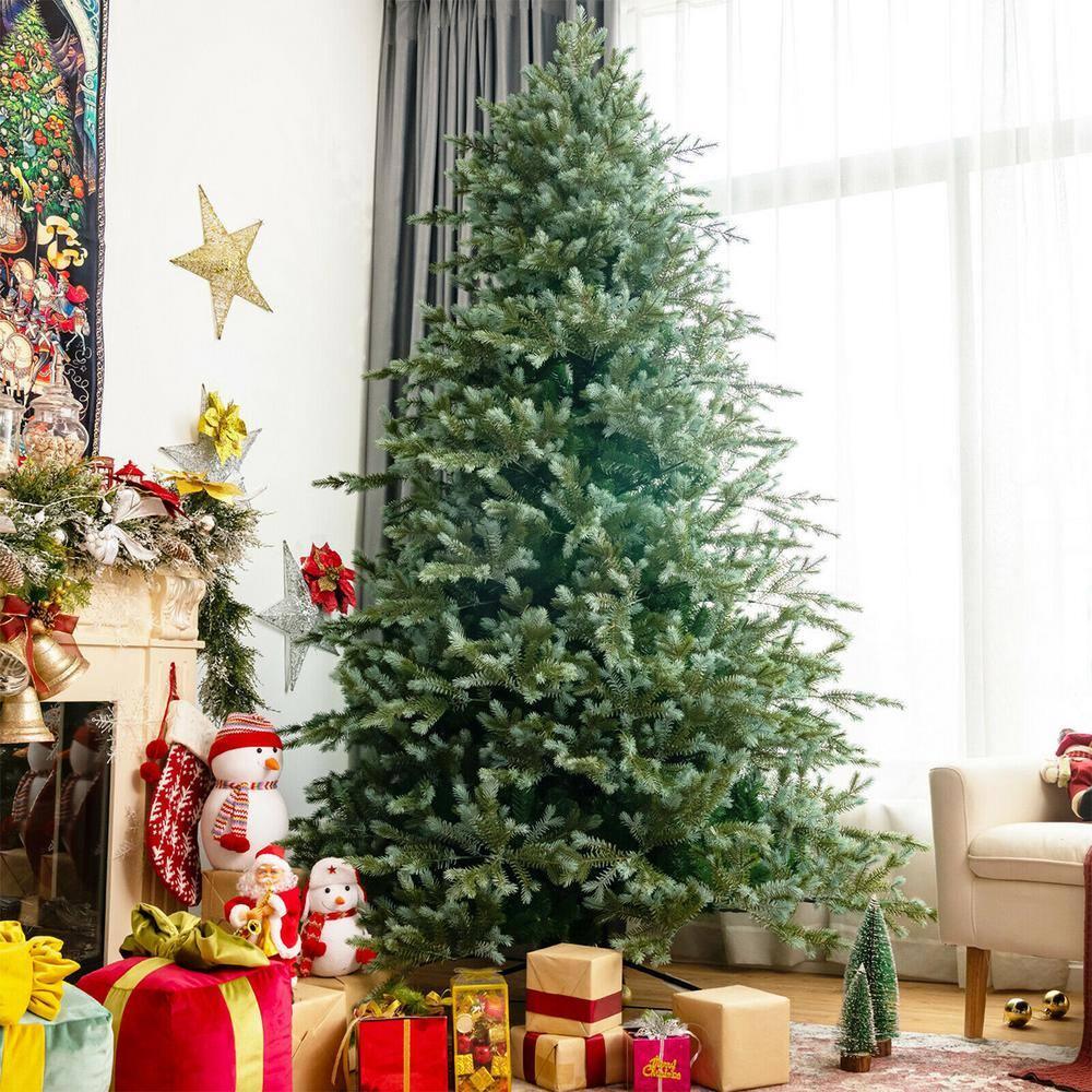 GVN Árbol de Navidad, Árbol de Navidad, Árbol de Navidad, Árbol de Abeto Artificial con Bisagras de 8 Pies con Puntas de PVC y PE Mixtas
