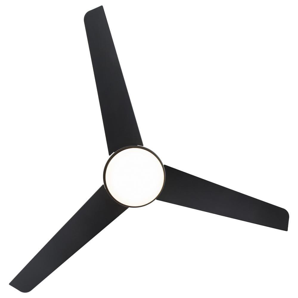 WAC Limited Fans 54" Mod 3 - Blade Outdoor/Indoor Smart Ceiling Fan with Remote Control and Dimmable LED Light Kit Included, Works With Google Assistant, Amazon Alexa, iOS And Android APP