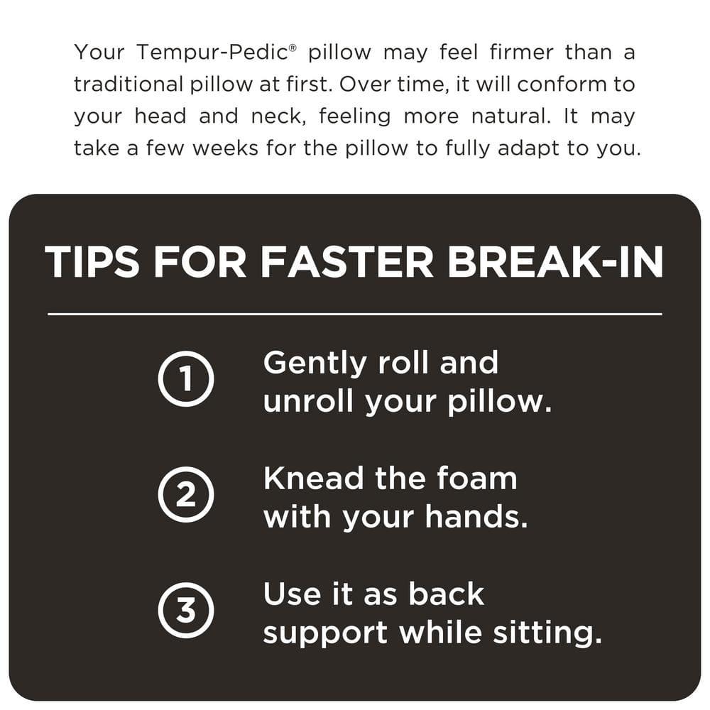 Tempur-Pedic Tempur-Body Memory Foam Pillow, Standard, Adult