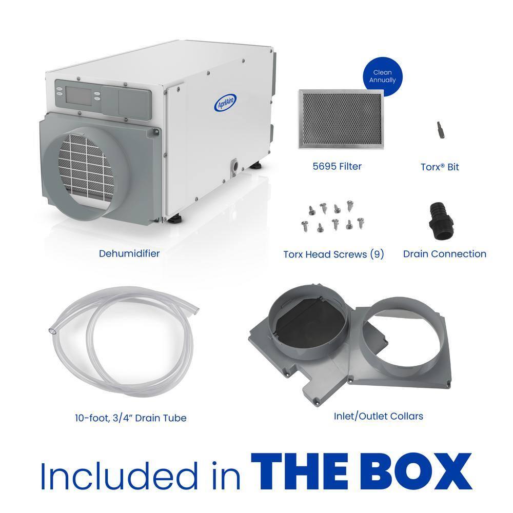 Aprilaire 70 pt 2800 sq ft Dehumidifier - Energy Efficient