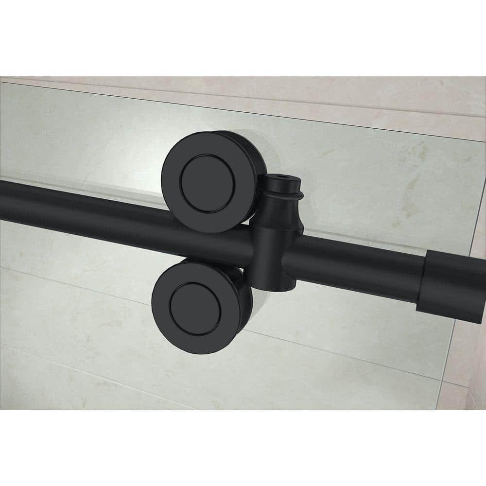 Langham XL 48 - 52" W x 80" H Sliding Frameless Shower Door