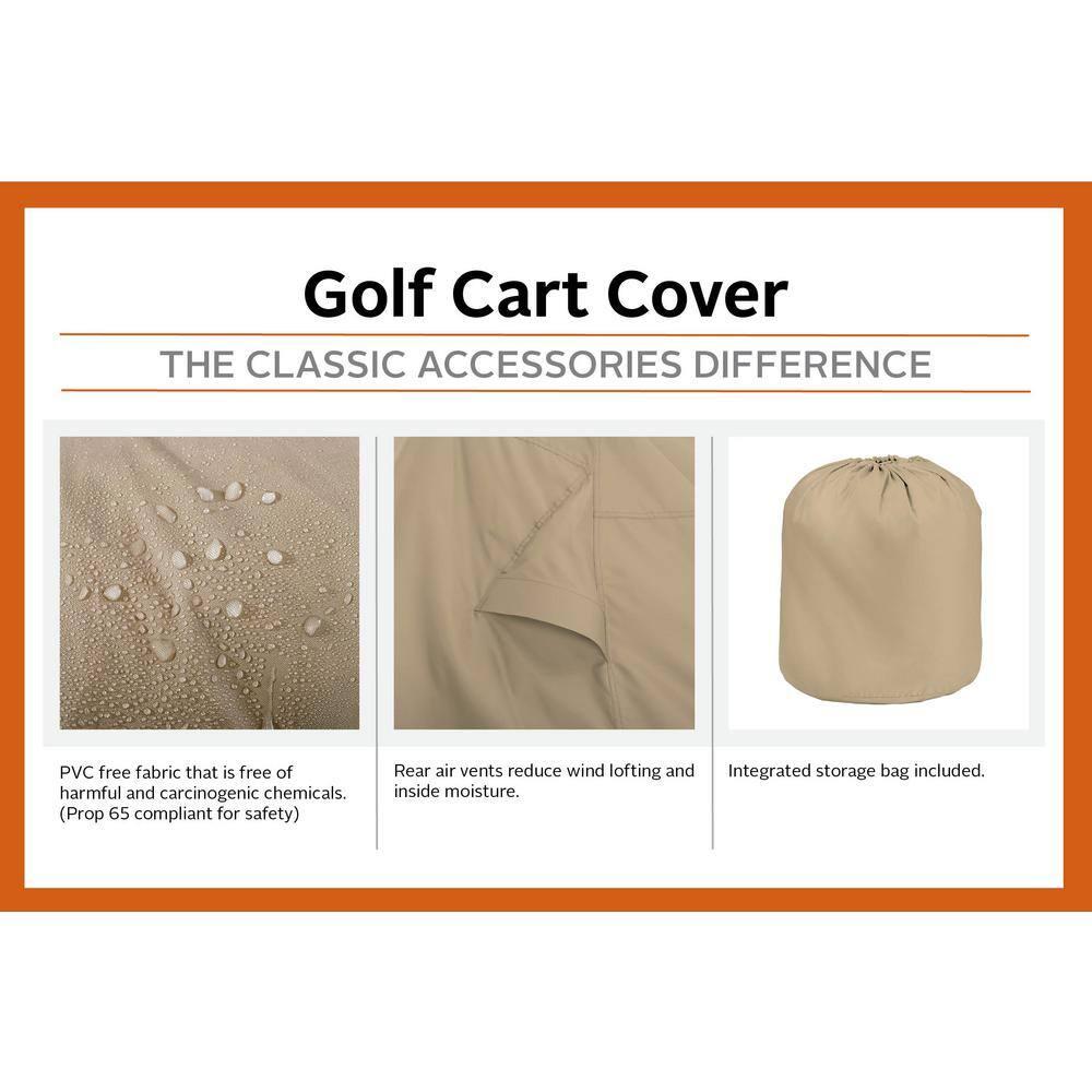 Classic Accessories Fairway Elastic Mildew Resistant Golf Cart Cover By Classic Accessories