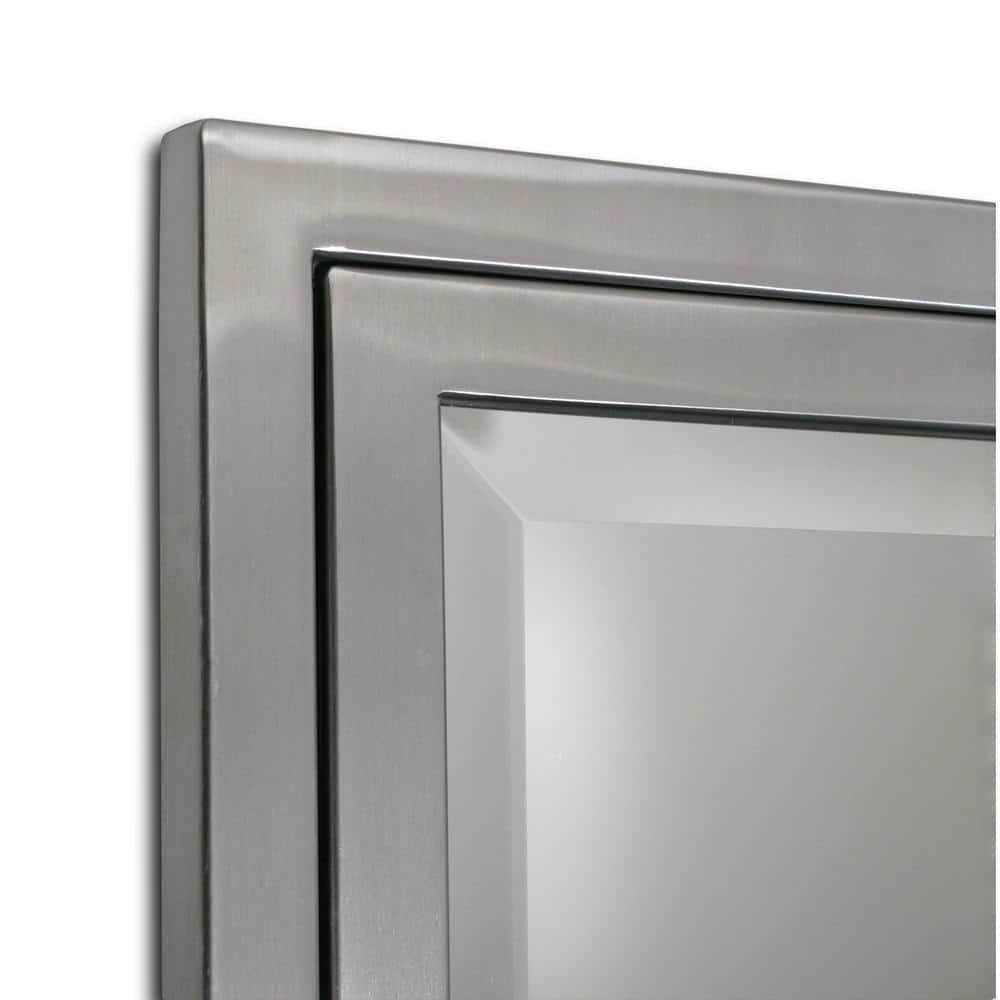 16" x 26" Metro Beaded Recessed Medicine Cabinet - Head West: Wall Mount, Polystyrene Frame, 3 Shelves