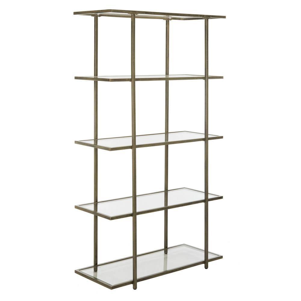 SAFAVIEH Francis Glam 5 Tier Etagere, French Silver/Clear