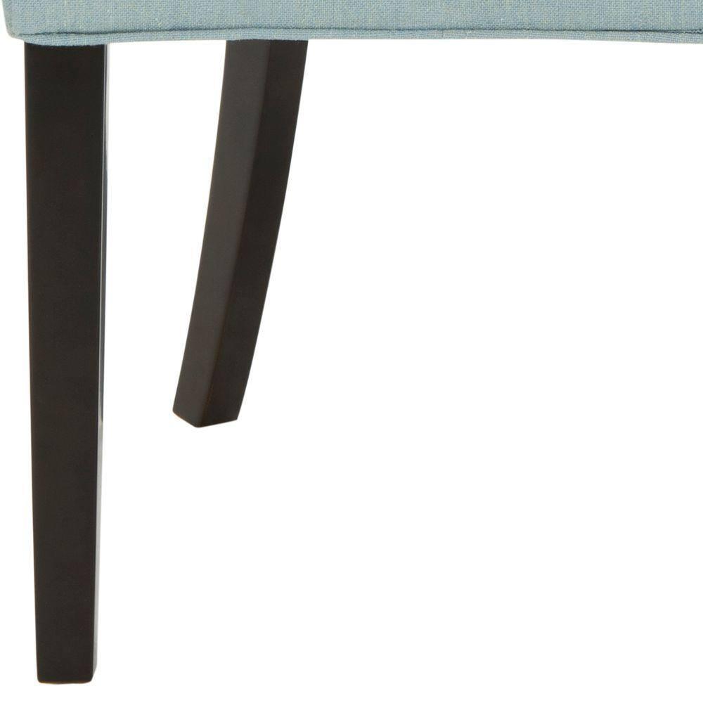 Abby 19''H Tufted Side Chairs (Set Of 2)  Silver Nail Heads - Sky Blue - Safavieh