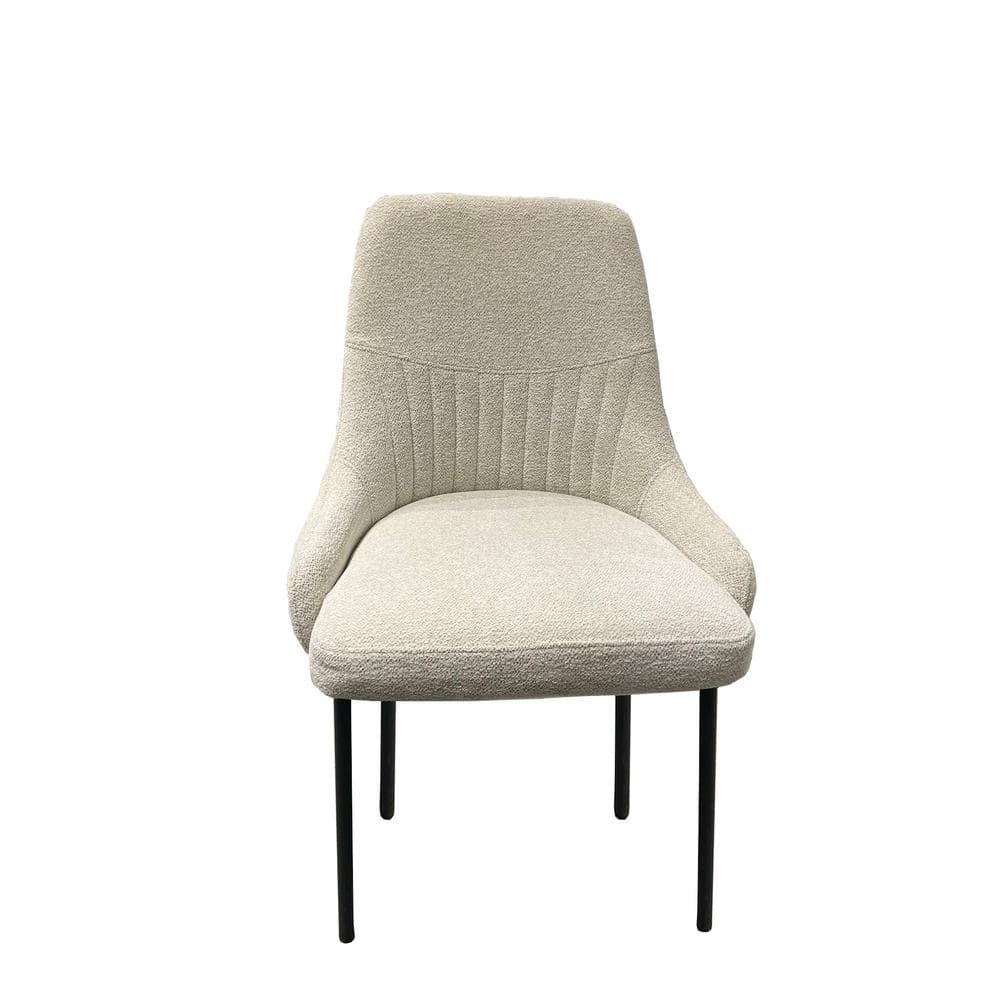 New Spec Inc 18'' H Fabric Upholstered Metal Side Chair (Set of 2)