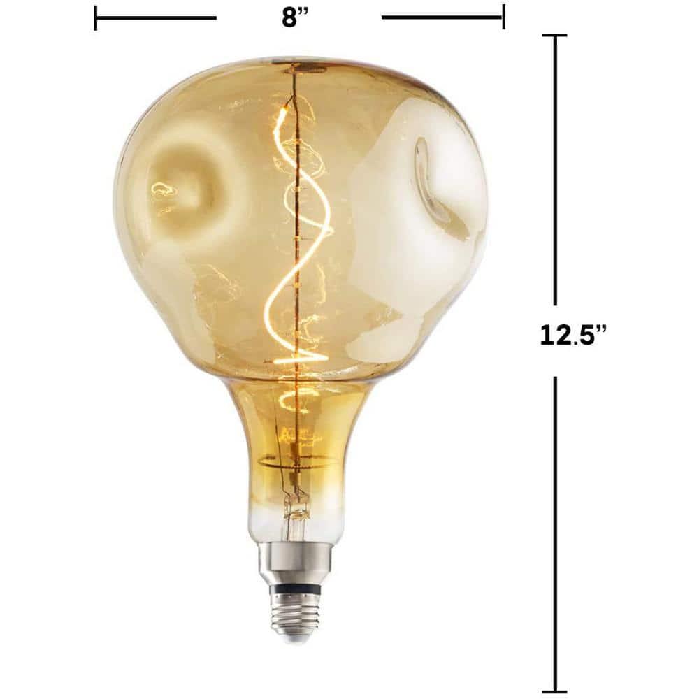 Oversized Orb Antique LED Edison Bulb, 60 Watt Equivalent, E26 Dimmable 2200K