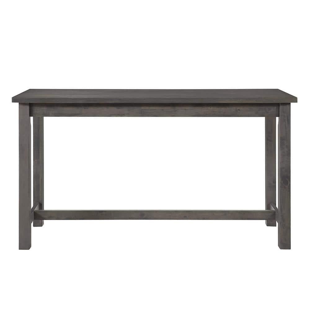 Lexicon Connected 4 Piece Wood Counter Height Dining Set in Brownish Gray