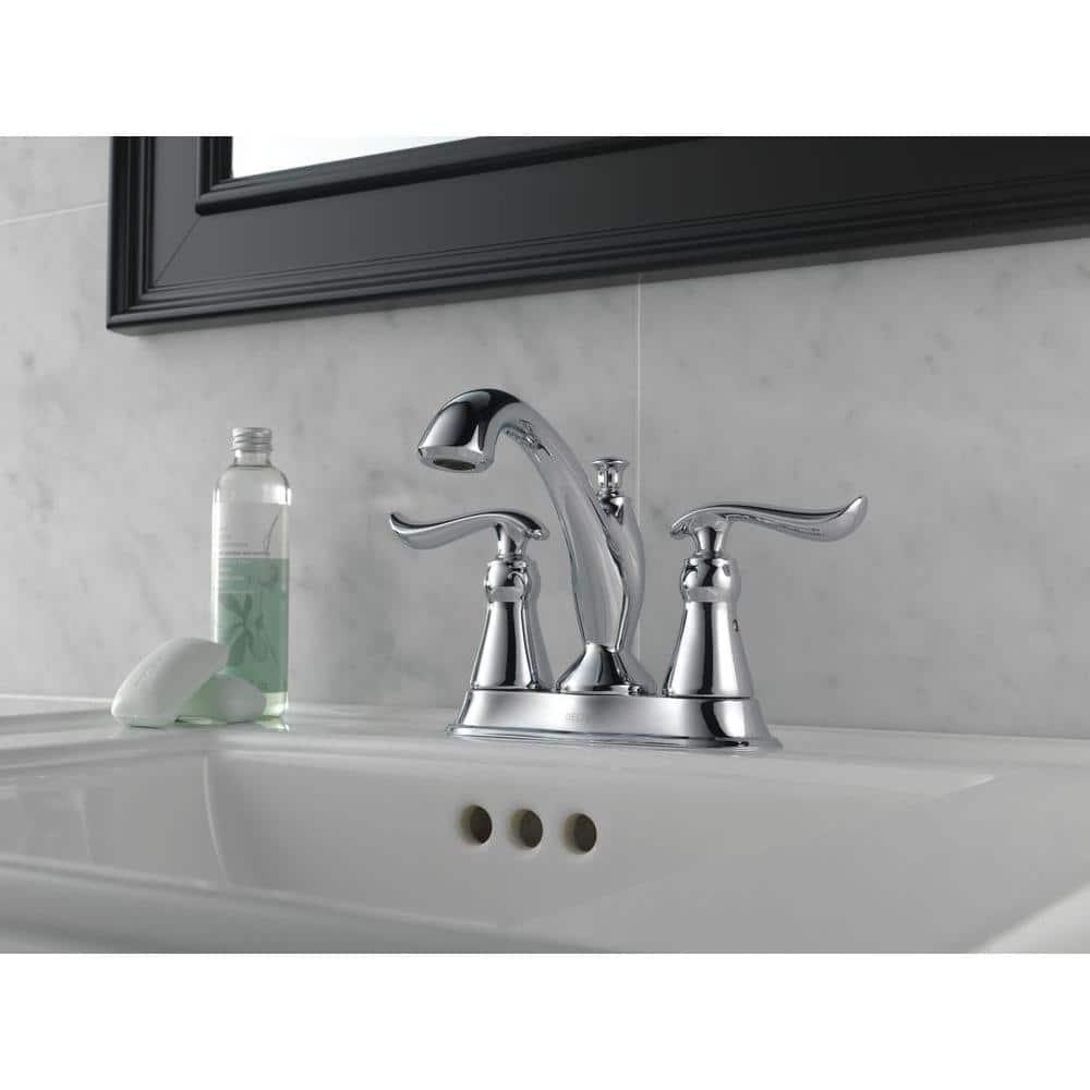 Linden Centerset Bathroom Faucet with Drain Assembly, 2-handle Bathroom Sink Faucet