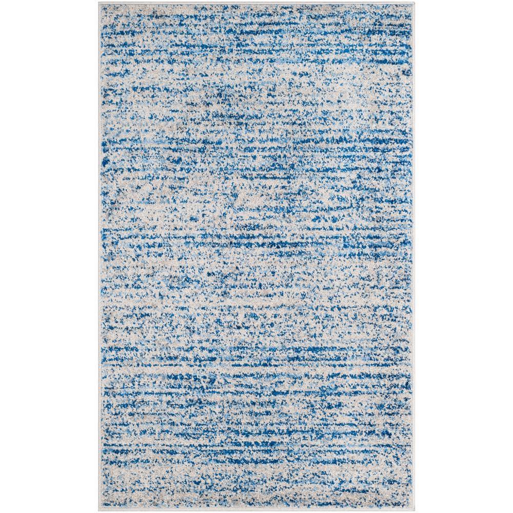 Adirondack ADR117 Machine Made Indoor Accent Rug - Blue/Silver - 3'x5' - Safavieh