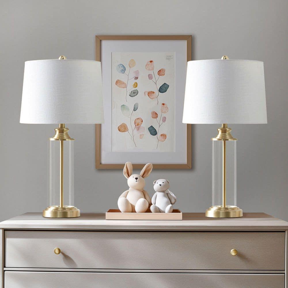 Mercer41 Clarity Cylinder Table Lamp Set of 2