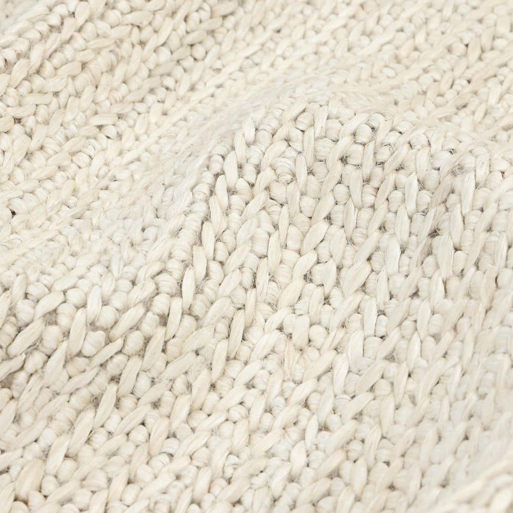 Wayne Jute Beige 9 ft. x 12 ft. Hand Woven Contemporary Transitional Area Rug