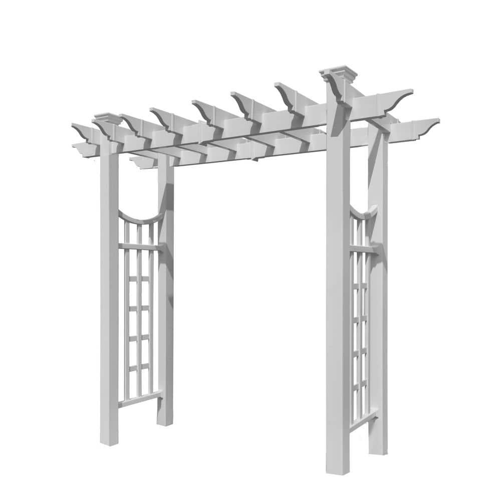 Vita 58'' W x 28'' D Vinyl Arbor in White