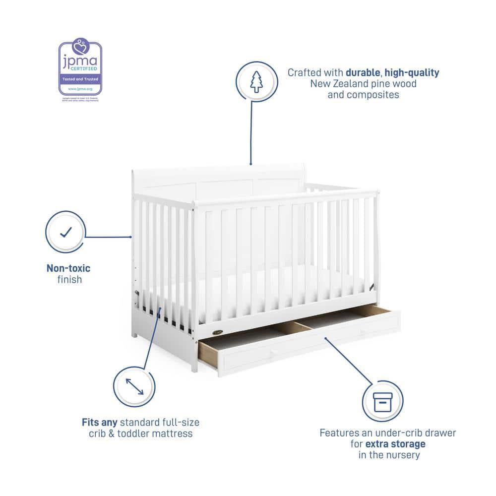 Graco Asheville 4-in-1 Convertible Crib with Storage