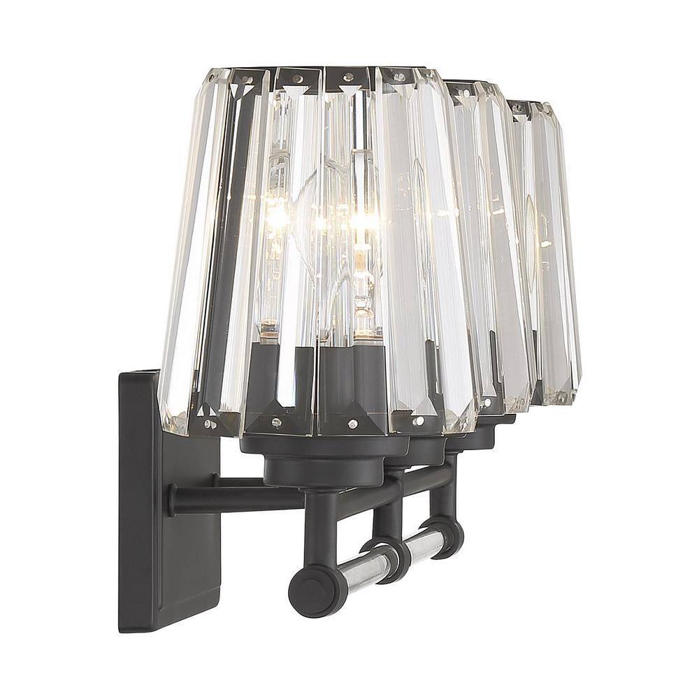 Savoy House Garnet 3 - Light Vanity in  Matte Black