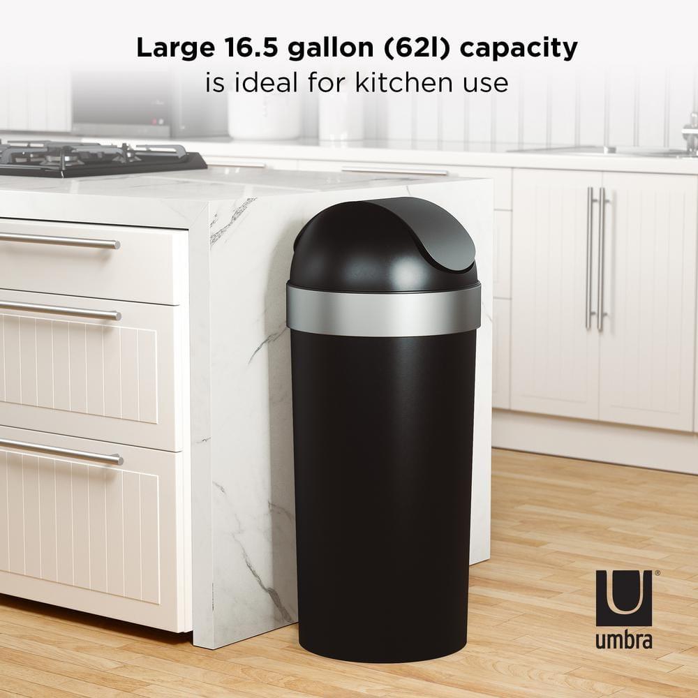 Venti Plastic Swing Top Trash Can - 16 Gallons