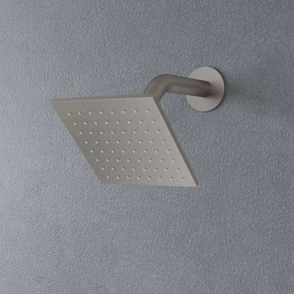 Pressure Balancing Shower Faucet 12" High-Pressure Dual Showerheads with LCD Display