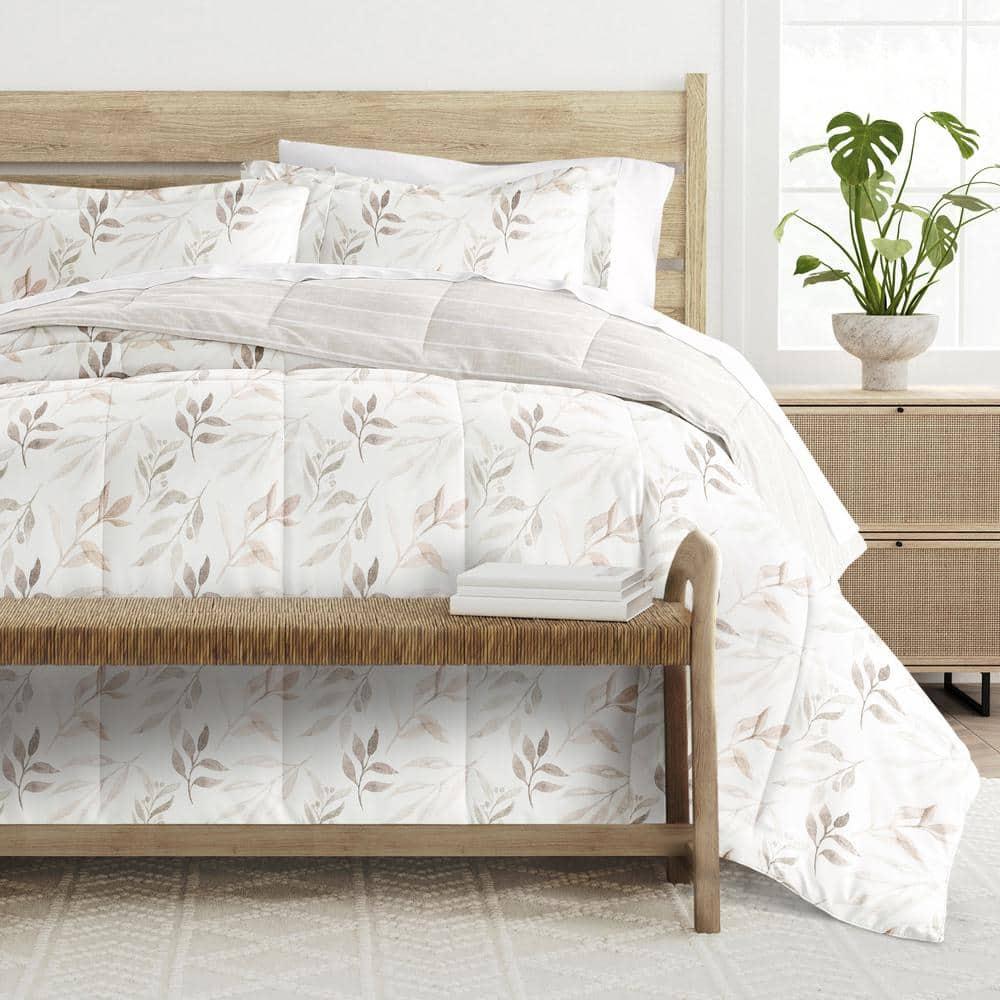 Becky Cameron All Season Down-Alternative Comforter Set in Foliage Stripe