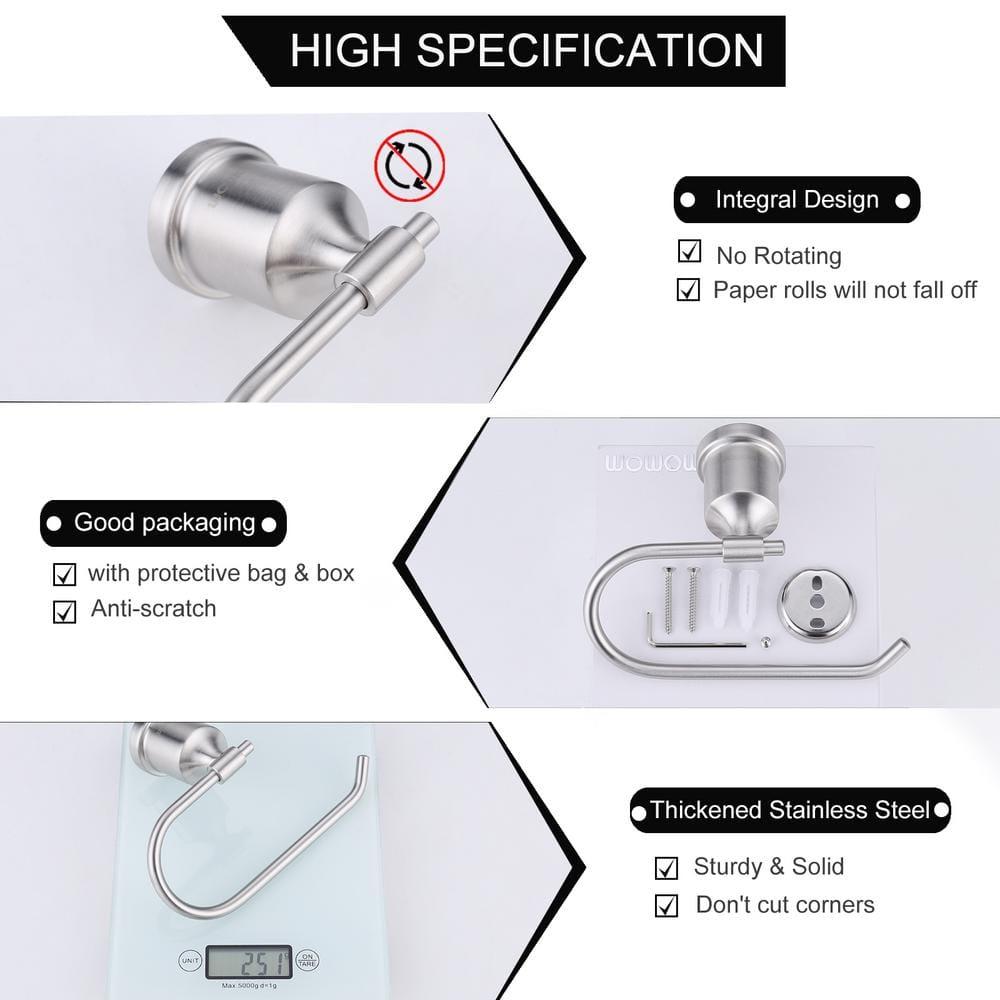 PIH Toilet Paper Holder Brushed Nickel