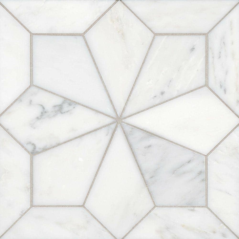 Blomma Marble Random Mosaic Wall & Floor Tile