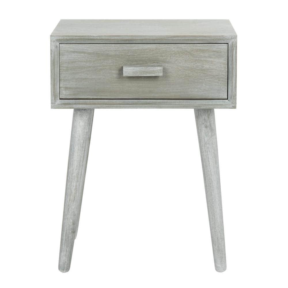 Lyle 1 Drawer Side Table - SlateGrey - Safavieh.