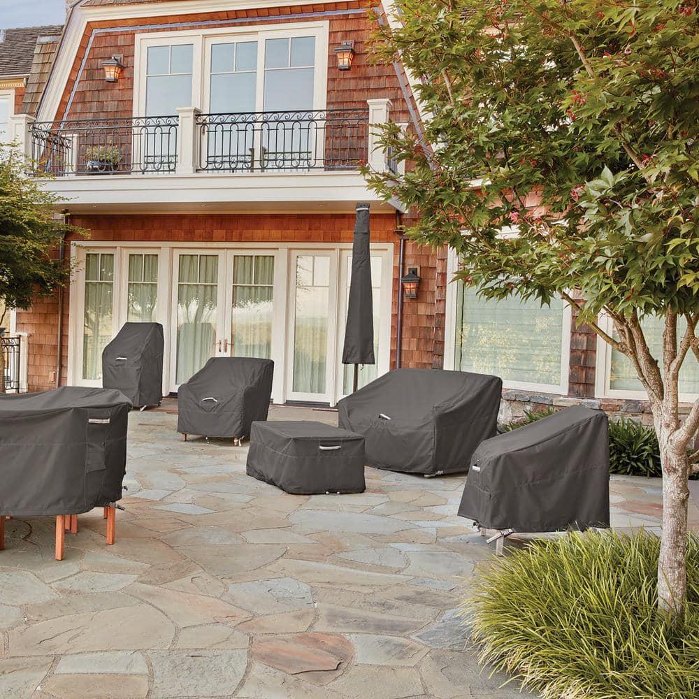 Classic Accessories Ravenna Water-Resistant 60 Inch Square Patio Table Cover