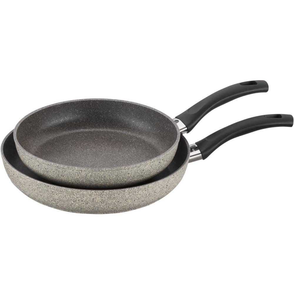 BALLARINI Parma by HENCKELS Forged Aluminum Nonstick Fry Pan Set, 2-Piece, Granite
