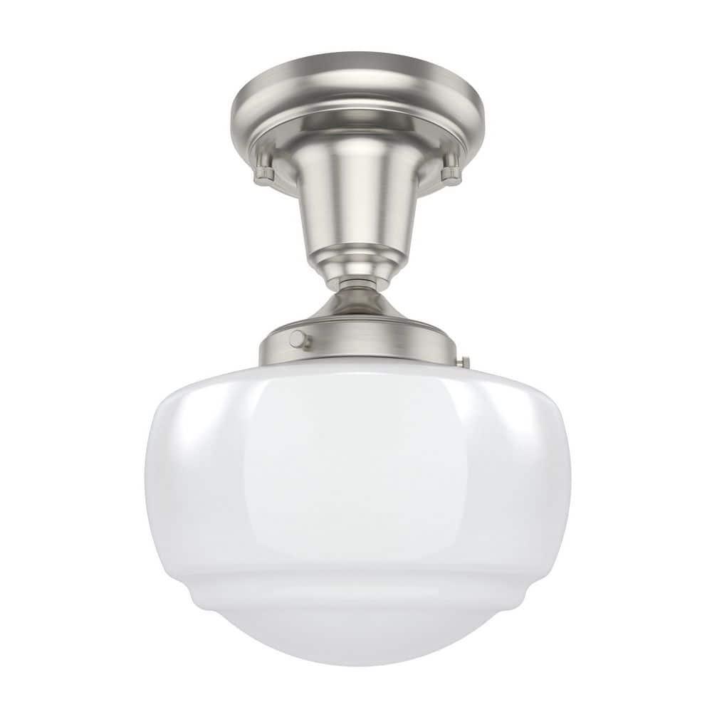 Saddle Creek 1 - Light Single Schoolhouse Pendant with Glass