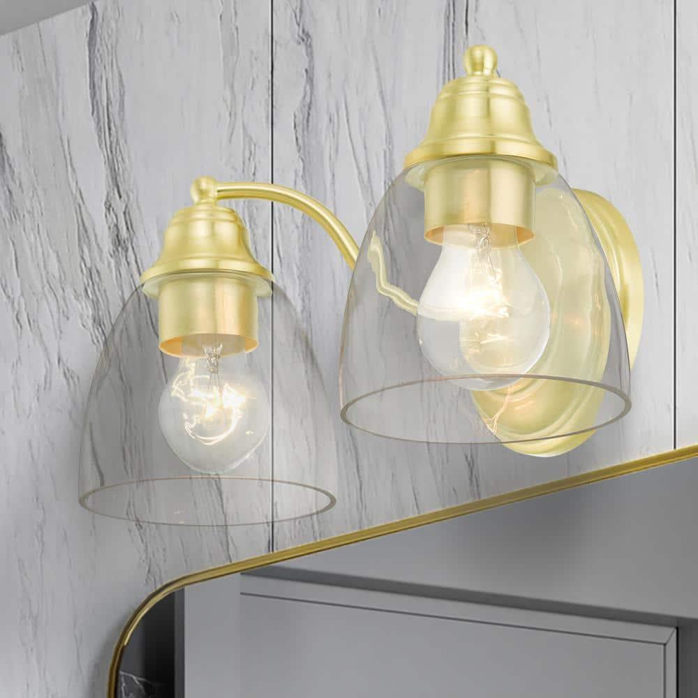 Livex Lighting Montgomery 2 - Light Vanity in  Satin Brass
